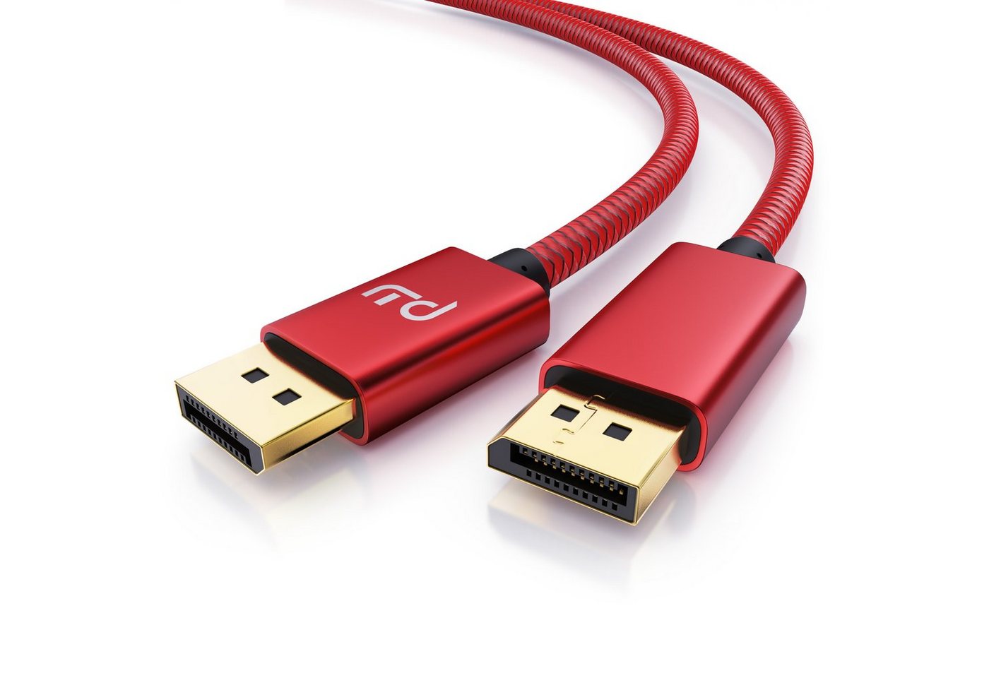 Primewire Audio- & Video-Kabel, DisplayPort, DP 1.4 (200 cm), DisplayPort Kabel, Nylonummantelung, 8K 7680x4320 @ 60 Hz mit DSC - 2m von Primewire
