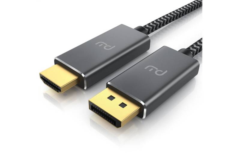 Primewire Audio- & Video-Kabel, DisplayPort, HDMI Typ A (300 cm), DP 1.2 zu HDMI 2.0 Adapterkabel 4k – UHD 3840 x 2160 @ 60 Hz - 3m von Primewire