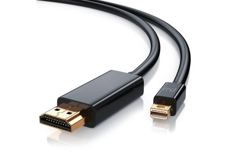 Primewire Audio- & Video-Kabel, Mini DisplayPort, HDMI Typ A (100 cm), 4K miniDP Ultra HD 2160p Adapter / Konverterkabel - 1m von Primewire