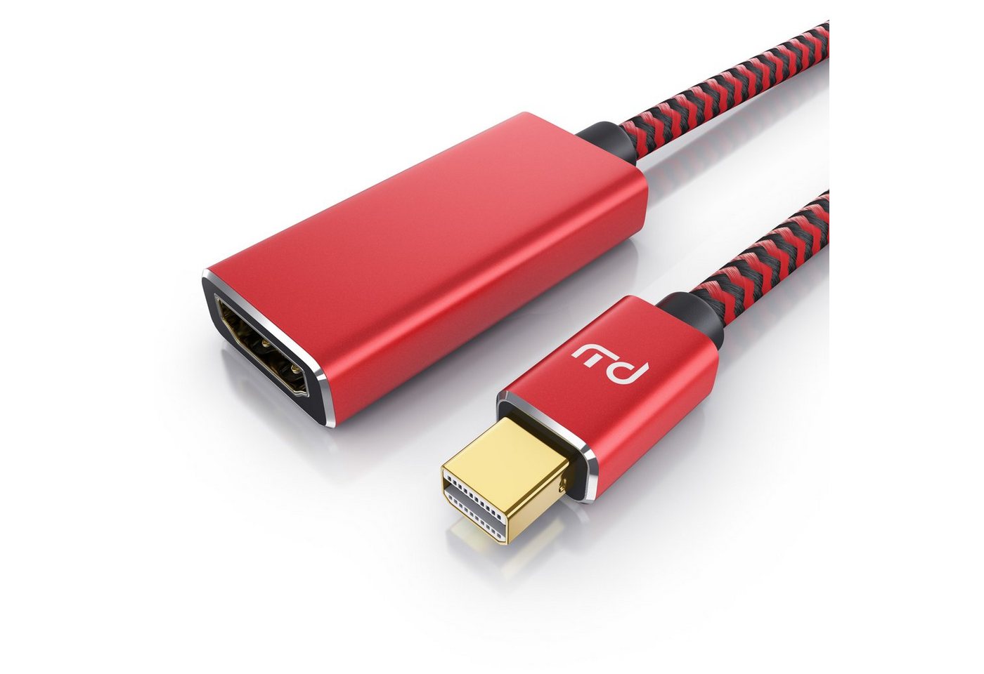 Primewire Audio- & Video-Kabel, Mini DisplayPort, HDMI Typ A (15 cm), 4K mDP zu Hdmi 2.0 Adapter / Kabel, 4K@60Hz,Thunderbolt 1 - 2 - 0,15m von Primewire