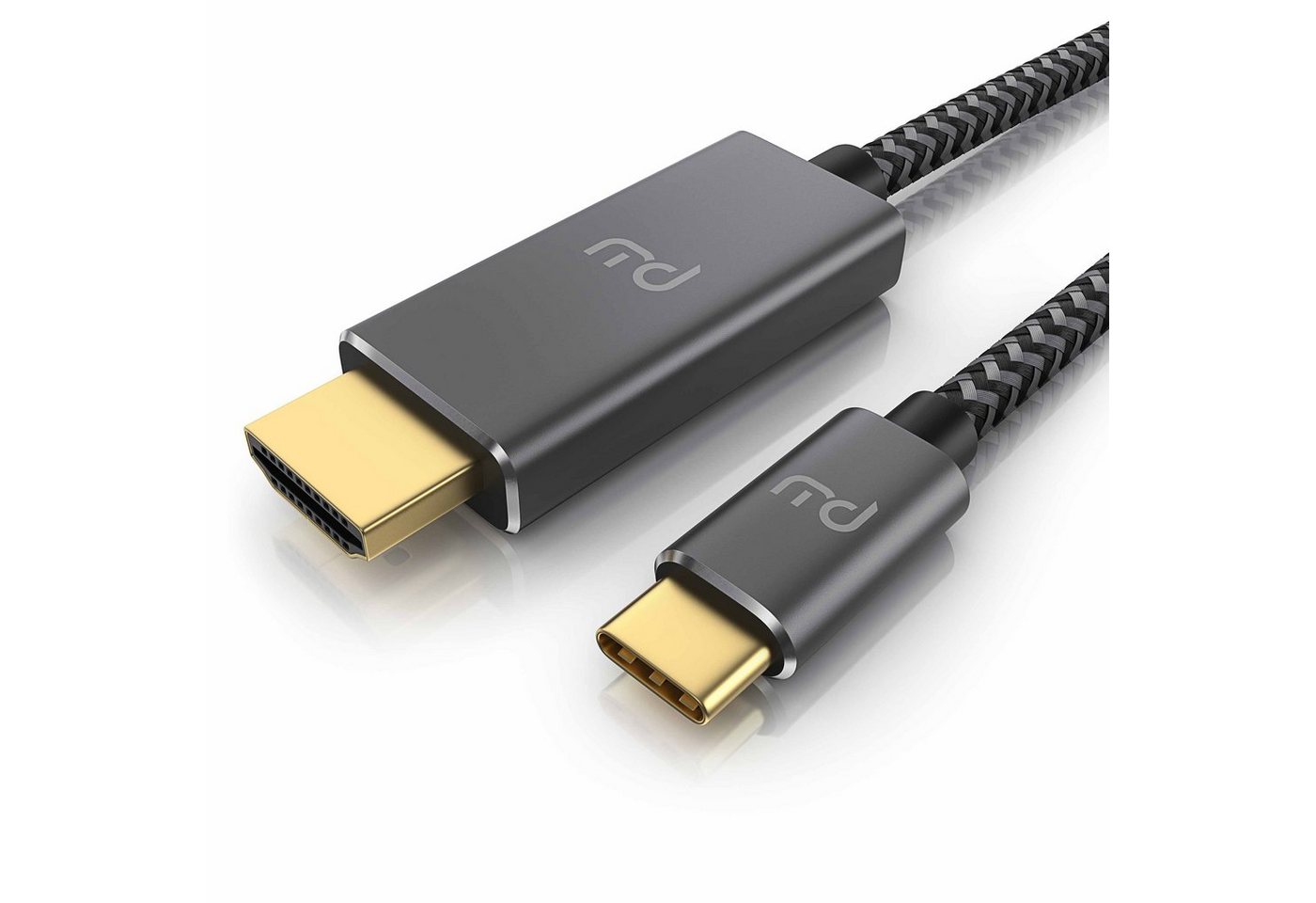 Primewire Audio- & Video-Kabel, USB-C, HDMI Typ A (200 cm), USB Typ C zu HDMI Konverterkabel Adapterkabel 4K 3840 x 2160 @60Hz, 2m von Primewire