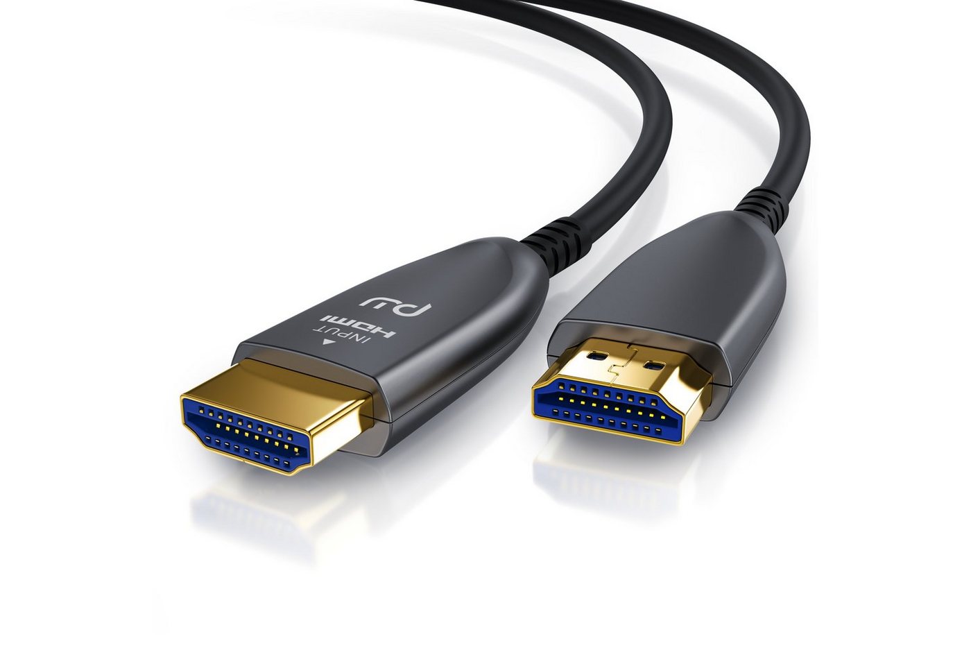 Primewire HDMI-Kabel, 2.0b, HDMI Typ A (5000 cm), Ultra HD Glasfaserkabel, 3-fach geschirmt, 4K, 3D, ARC, Ethernet, 50m von Primewire