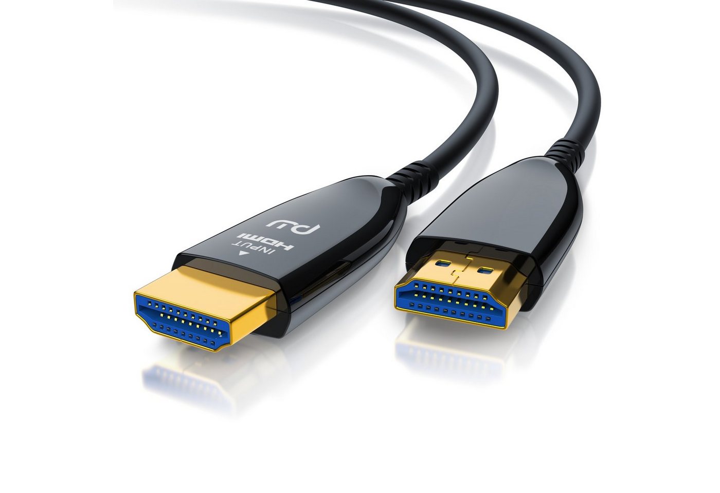 Primewire HDMI-Kabel, 2.1, HDMI Typ A (1500 cm), Glasfaser UHD, 8K @ 120Hz, 4k @ 240Hz, HDR10+, 3D, eARC, HDCP 2.3, 15m von Primewire
