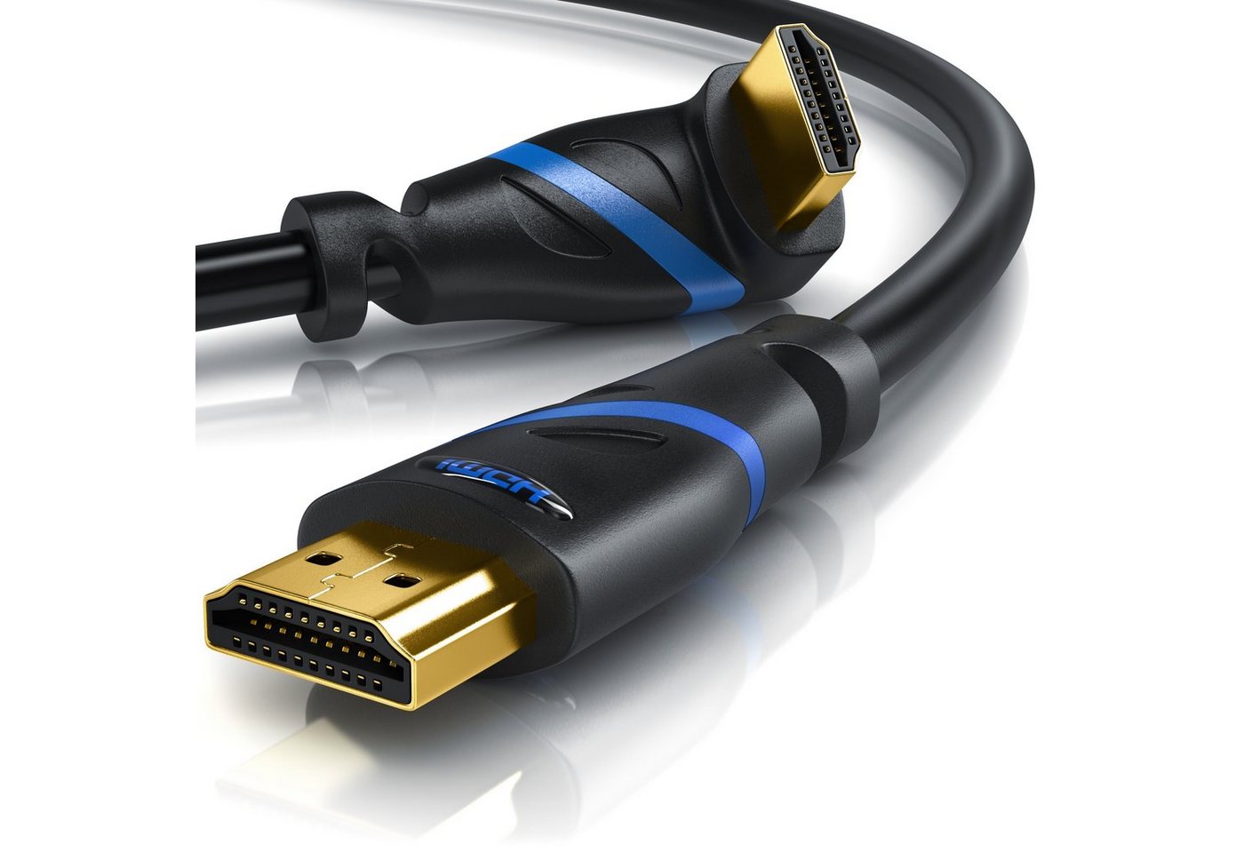 Primewire HDMI-Kabel, 2.1, HDMI Typ A (25 cm), 270° gewinkelt, 8K UHD 7680 x 4320 @ 120 Hz mit DSC - 0,25m von Primewire