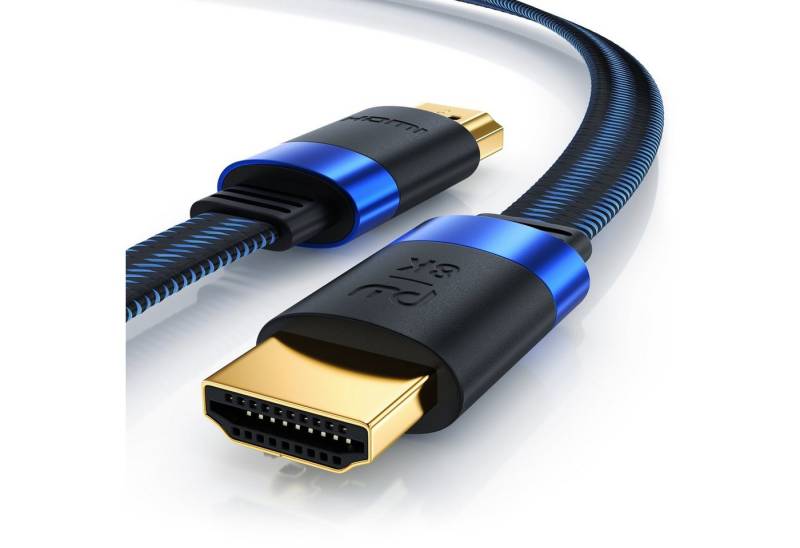 Primewire HDMI-Kabel, 2.1, HDMI Typ A (50 cm), Flachbandkabel 8K @ 120 Hz, 4K @ 240 Hz DSC UDH eARC HDR10+ flach 0,5m von Primewire