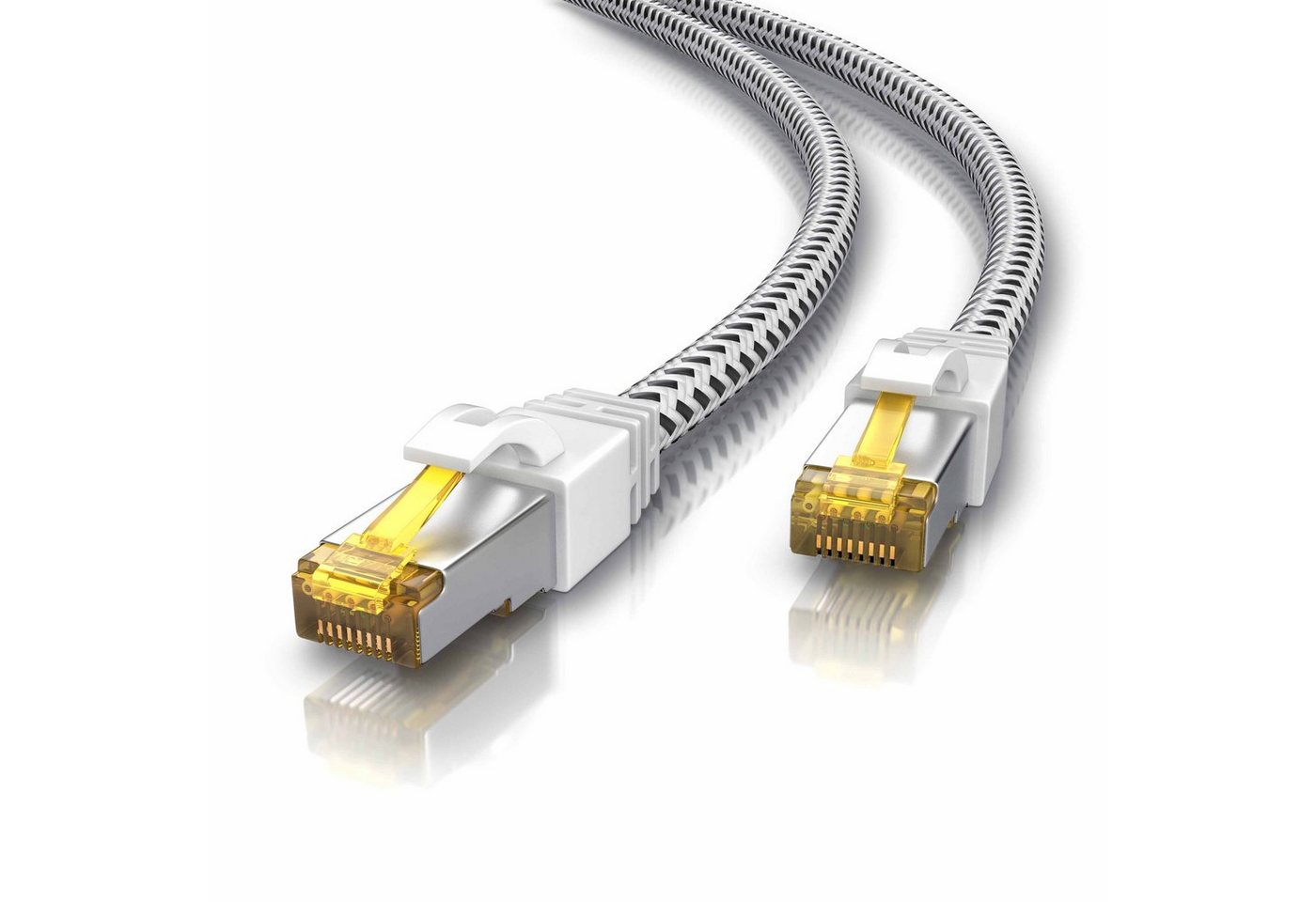 Primewire LAN-Kabel, CAT.7, RJ-45 (Ethernet) (500 cm), CAT 7 Rohkabel, Patchkabel 10 Gbit/s, S/FTP, Netzwerkkabel – 5m von Primewire