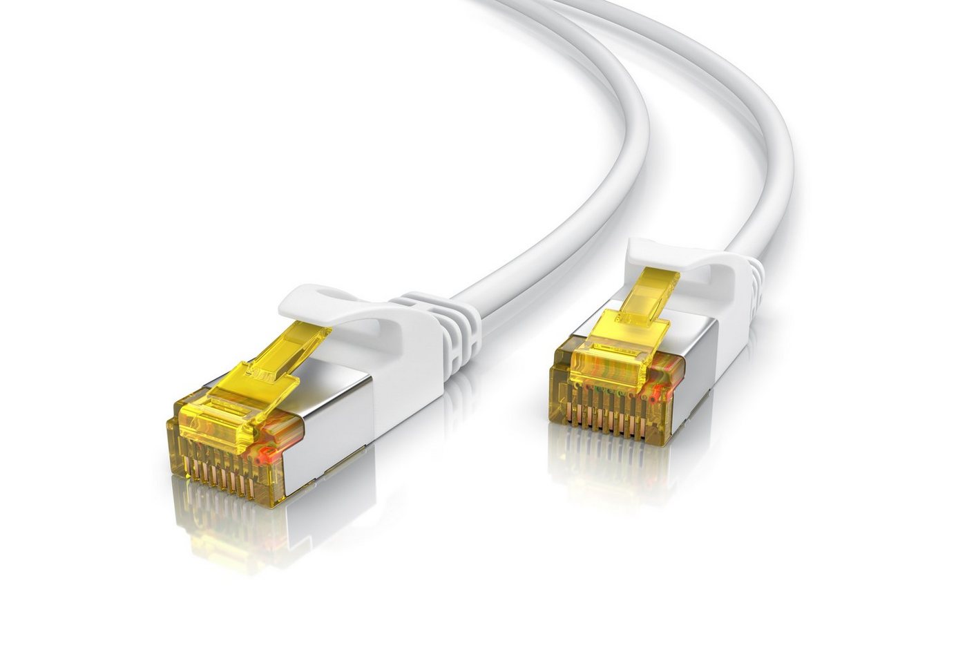 Primewire LAN-Kabel, CAT.7, RJ-45 (Ethernet) (500 cm), Slim Patchkabel Cat 7, Gigabit Kabel, 10000 Mbit Netzwerkkabel - 5m von Primewire