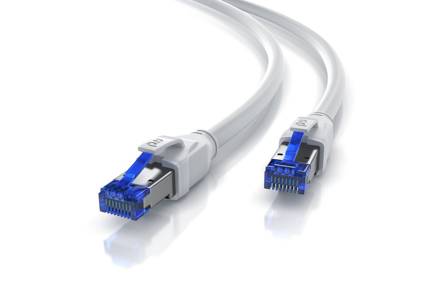 Primewire LAN-Kabel, CAT.8, RJ-45 (Ethernet) (500 cm), Patchkabel CAT 8 Gigabit Ethernet 40 Gbit/s S/FTP Netzwerkkabel - 5m von Primewire