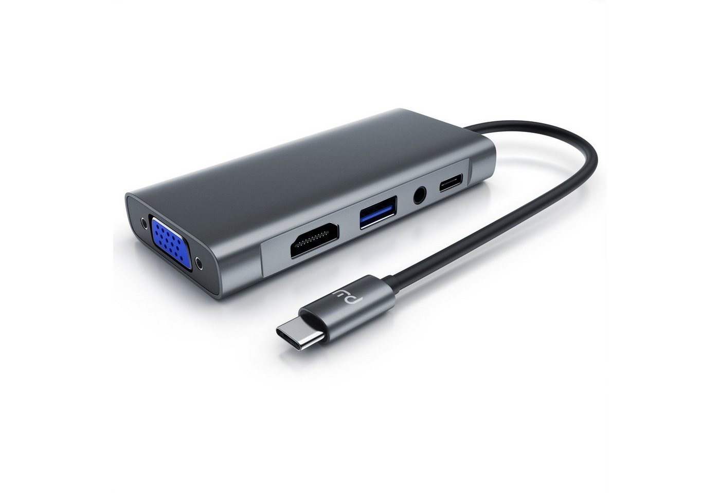 Primewire USB-Adapter, USB 3.2 Gen1 Typ C HUB, Docking Station, 5-in-1 USB C Adapter von Primewire