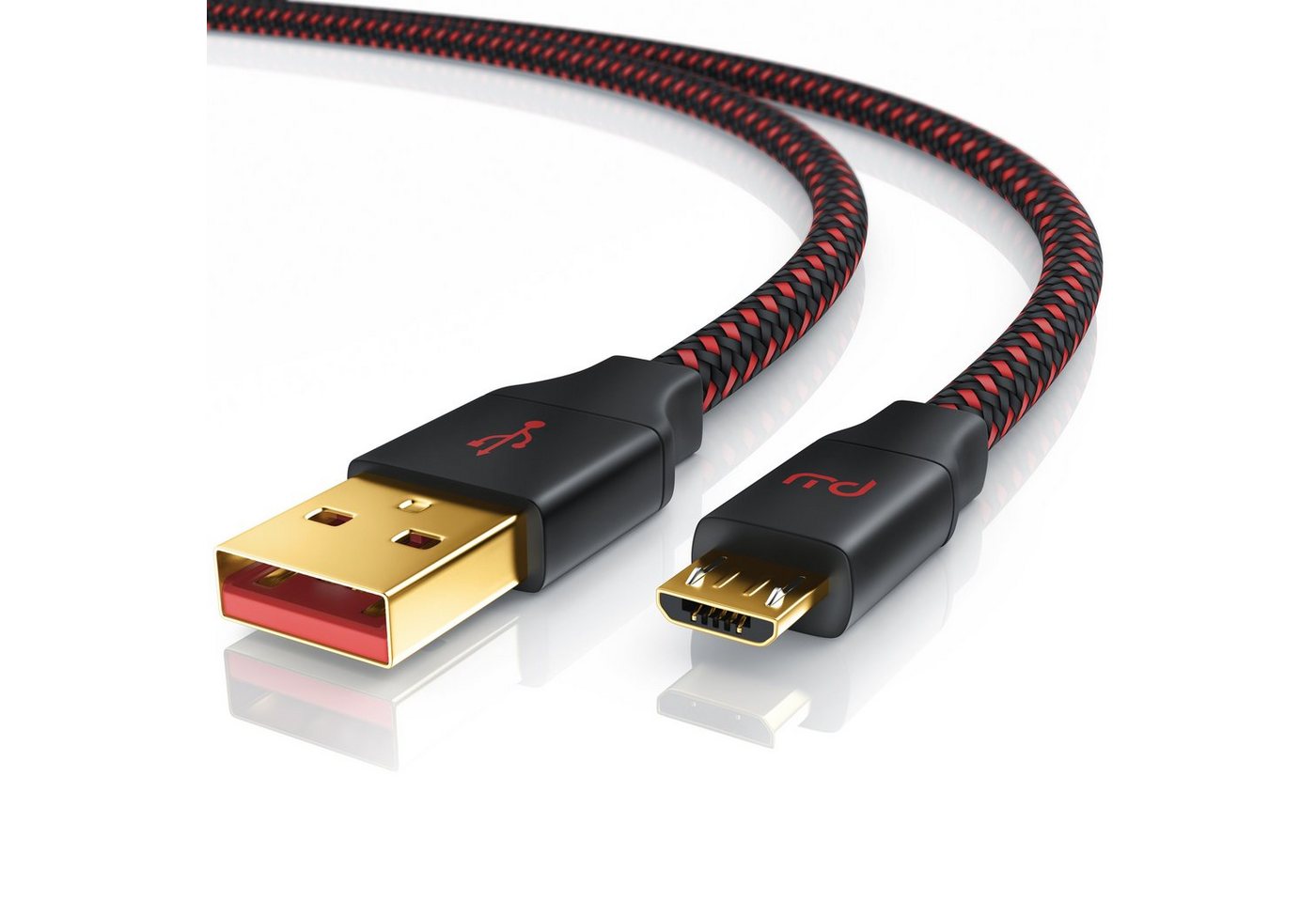 Primewire USB-Kabel, 2.0, Micro-USB, USB Typ A (200 cm), UltimateCharge MicroUSB 2.0 Schnellladekabel mit Datenübertragung - 2m von Primewire