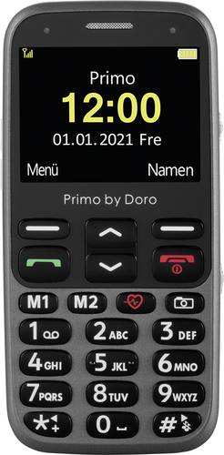 Primo by DORO 368 Senioren-Handy SOS Taste Graphite von Primo by DORO