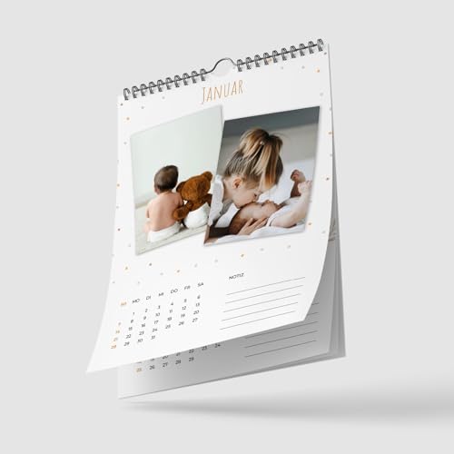 Primus Print Fotokalender 2024 zum selbstgestalten - Bastelkalender - Fotos Bilder einkleben - A4 - persönliches Geschenk - Baby (Baby) von Primus-Print.de