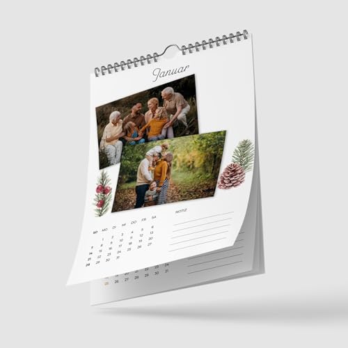 Primus Print Fotokalender 2024 zum selbstgestalten - Bastelkalender - Fotos Bilder einkleben - A4 - persönliches Geschenk - Jahreszeiten (Jahreszeiten) von Primus-Print.de