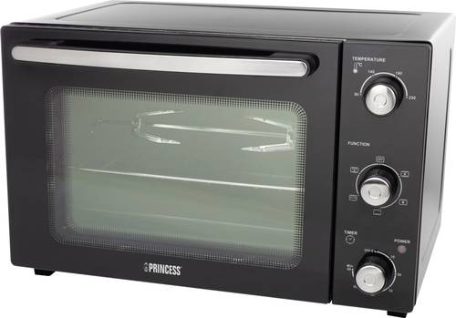 Princess 01.112751.01.001 Minibackofen mit manueller Temperatureinstellung, Timerfunktion, mit Konve von Princess