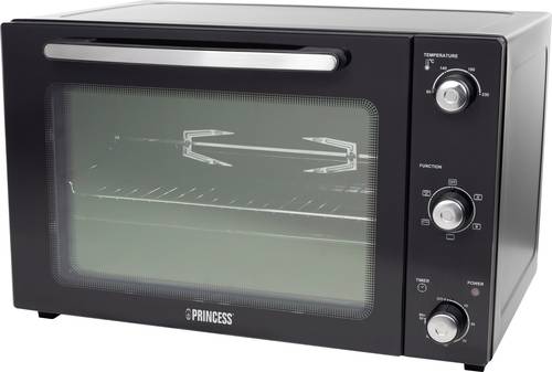 Princess 01.112761.01.001 Minibackofen mit manueller Temperatureinstellung, Timerfunktion, mit Konve von Princess