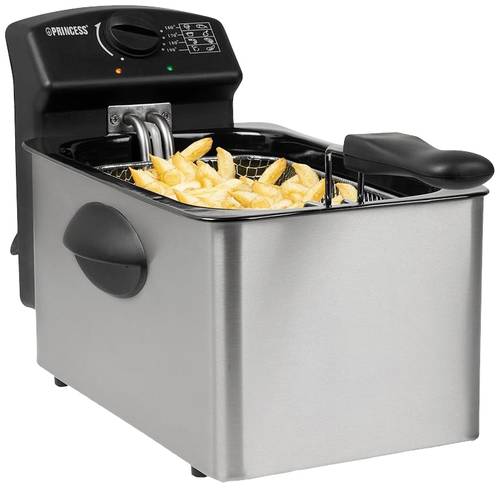 Princess 01.182642.01.001 Fritteuse 2000W Kontrollleuchte, Antihaftbeschichtung, Überhitzungsschutz von Princess