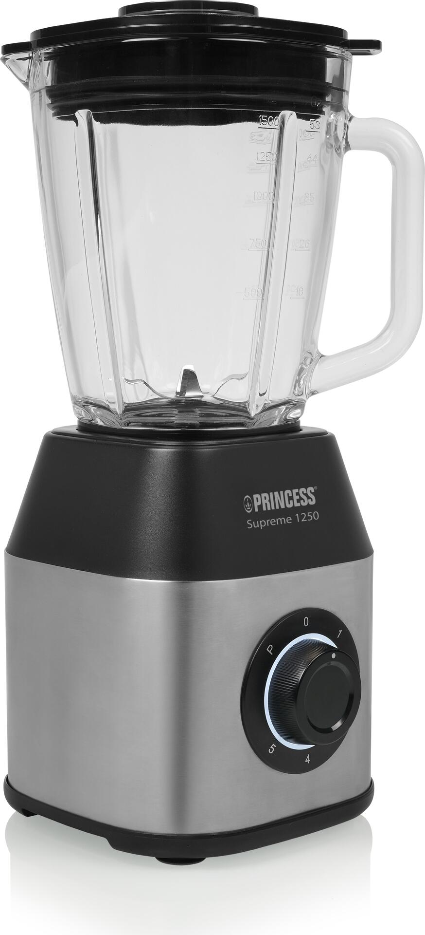 Princess 01.212100.01.001 Mixer - Tischplatten-Mixer - 1,5 l - Pulsfunktion - Eis-Crusher - 0,8 m - 1250 W (01.212100.01.001) von Princess