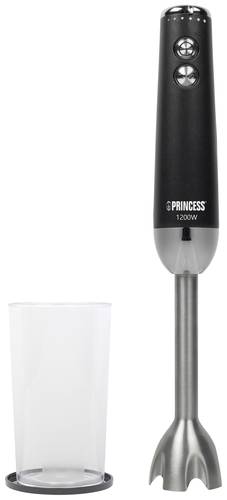 Princess 01.221229.01.001 Stabmixer 1200W Schwarz, Edelstahl von Princess