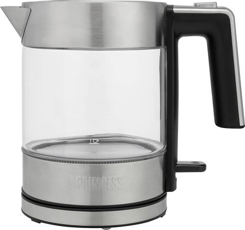 Princess 01.236040.01.001 Wasserkocher schnurlos Edelstahl, Schwarz von Princess