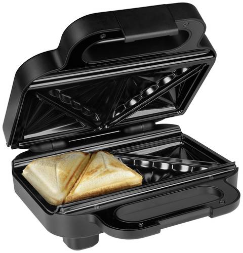 Princess 127007 Sandwichmaker Antihaftbeschichtung, Kontrollleuchte Schwarz von Princess