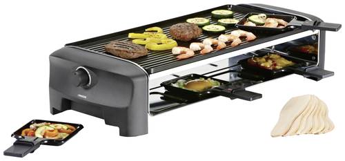 Princess 162840 Raclette 8Pfännchen Schwarz von Princess