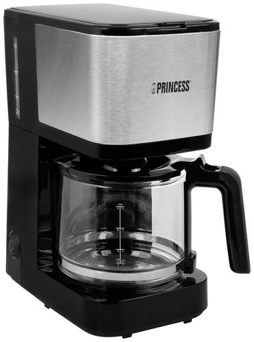 Princess 246031 Kaffeemaschine Schwarz, Silber Fassungsvermögen Tassen=12 von Princess