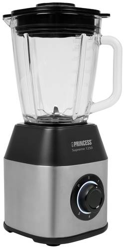 Princess Blender Solid Pro Standmixer 1400W Edelstahl, Schwarz von Princess