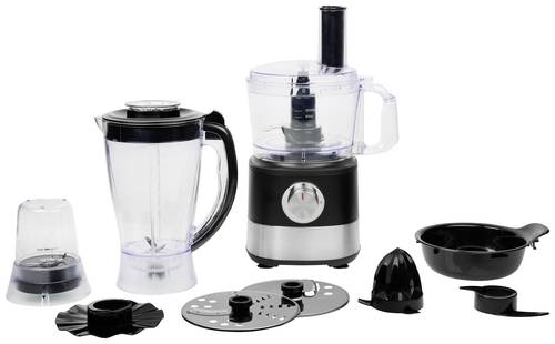 Princess Food Processor Küchenmaschine 1000W Schwarz, Silber von Princess