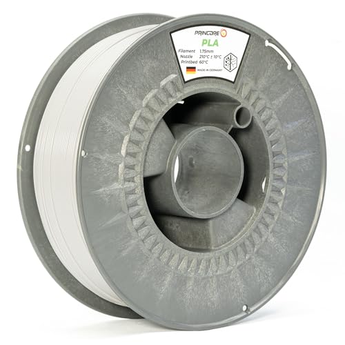 PRINCORE Filament PLA 1.75mm, 3D Drucker PLA Filament, Druckmaterial (Telegrau, 1000g) von Princore