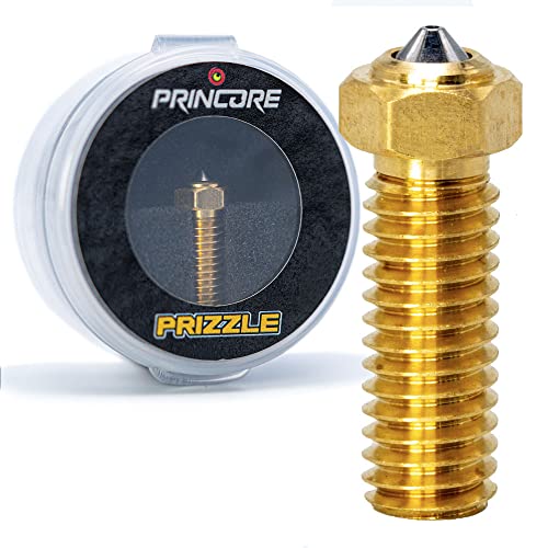 Princore PRIZZLE - 3D Drucker Düse VOLCANO - gehärteter Stahl - für 1,75mm Filament - für Carbon/Kohlefaser Filament (0,6mm) von Princore