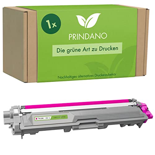 Prindano 1 Toner kompatibel mit Brother TN-242 TN242 Magenta für DCP-9017CDW DCP-9022CDW HL-3142CW HL-3152CDW HL-3172CDW MFC-9142CDN MFC-9332CDW MFC-9342CDW (Magenta, 1er-Pack) von Prindano