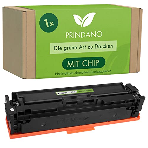 Prindano 1 Tonerkartusche kompatibel mit HP 207A Black Kartuschen für Color Laserjet Pro MFP M283fdw M255dw M282nw M283fdn M255nw Toner W2210A W2210X (schwarz, 1er-Pack) von Prindano