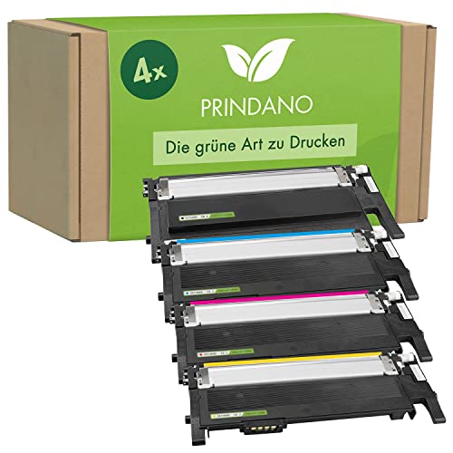 Prindano 4 Toner kompatibel mit Samsung CLT-406S | Für CLP-360 CLP-360N CLP-360ND CLP-365 CLP-365W CLX-3300 CLX-3305 CLX-3305FN CLX-3305FW CLX-3305W Xpress C410W C460W C467W SL-C460W SL-C467W von Prindano