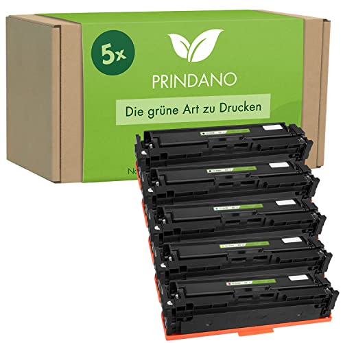 Prindano 5 Toner kompatibel mit HP CF-400X 401X 402X 403X | Für Color Laserjet Pro M252 dw M252 n M270 Series M274 DN M274 n MFP M270 Series MFP M277 dw MFP M277 n von Prindano