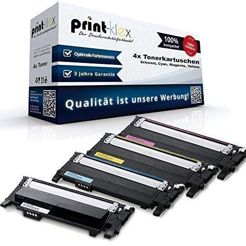 4X Print-Klex Toner kompatibel für Samsung CLP-360 CLP-360N CLP-360ND CLP-365 CLP-365W CLX-3300 CLX-3305 CLX-3305FN CLX-3305FW CLX-3305W Xpress C460 FW C467 W Black Cyan Magenta Yellow - Sparset - Ec von Print-Klex GmbH & Co.KG, kein Samsung Original