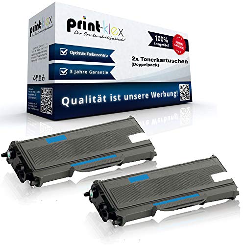 2X Print-Klex Alternative Tonerkartuschen kompatibel für Brother DCP 7030 DCP 7040 DCP 7045 DCP 7045 N TN2120 TN-2120 Toner Premium - Color Plus Serie - Doppelpack von Print-Klex GmbH & Co.KG