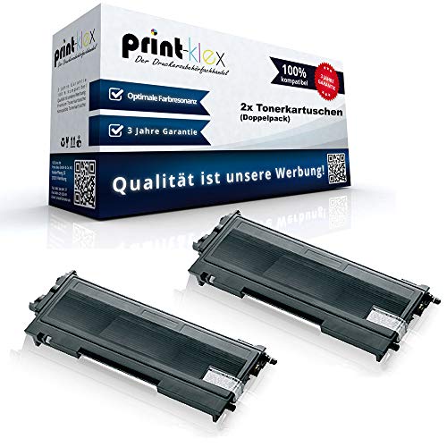2X Print-Klex Alternative Tonerkartuschen kompatibel für Brother HL 2020 HL 2030 HL 2030 R HL 2032 HL 2032 DN HL 2040 TN 2000 TN2000 Black XXL Doppelpack - Toner Plus Serie von Print-Klex GmbH & Co.KG