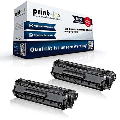 2X Print-Klex Alternative Tonerkartuschen kompatibel für Canon I-Sensys MF 4660 MF 4690 MF 4690pl PCD440 PCD450 XXL Black Schwarz Doppelpack - Toner Black Serie von Print-Klex GmbH & Co.KG