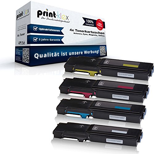 4X Print-Klex Toner kompatibel mit Dell C3700 Series C3760 C3760 DN C3760 n C3765 dnf C-3700 Series C-3760 C-3760 DN C-3760 n C-3765 dnf 59311119 59311120 59311121 59311122 BKCMY - Color Line Serie von Print-Klex GmbH & Co.KG