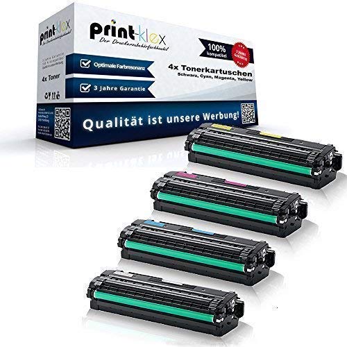 4X Print-Klex Tonerkartuschen kompatibel für Samsung CLP-680 CLP-680 DW CLP-680 ND CLX-6260 FD CLX-6260 FR CLX-6260 FW CLX-6260 ND Black Cyan Magenta Yellow Sparset Eco Plus Serie CLT-K506S CLT-C506S von Print-Klex GmbH & Co.KG