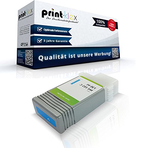 Print-Klex Tintenpatrone kompatibel für Canon imagePROGRAF IPF 760 Series IPF 765 IPF 765 MFP IPF 765 MFP M 40 LP 17 LP 24 0896B001 PFI-102C PFI 102 C Cyan Blau - Eco Pro Serie Print-Klex Tintenpatrone kompatibel für Canon imagePROGRAF IPF 760 Series IPF 765 IPF 765 MFP IPF 765 MFP M 40 LP 17 LP 24 0896B001 PFI-102C PFI 102 C Cyan Blau - Eco Pro Serie von Print-Klex GmbH & Co.KG