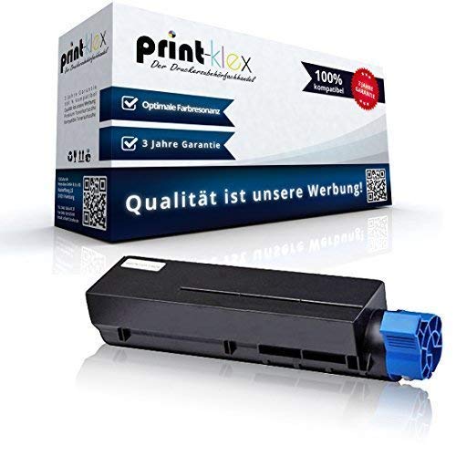 Print-Klex Tonerkartusche kompatibel für Oki B401D B401DN MB441 MB451 MB451w B-401D B-401DN MB-441 MB-451 44992402 44992401 Toner Black Schwarz - Laser Pro Serie von Print-Klex GmbH & Co.KG