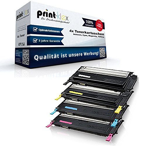 Print-Klex kompatibles XXL Toner Set für Samsung CLP310 CLP310N CLP310W CLP315 CLP315N CLP315W CLX3170 CLX3170N CLX3170FN CLX3175 CLX3175N CLX3175FN - Toner Set (alle 4 Farben) von Print-Klex GmbH & Co.KG