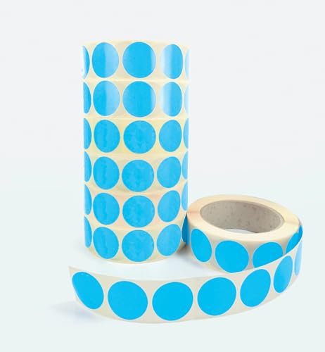 Print&Stick | Bunte Markierungsklebepunkte Ø 20 mm - 1000 Stück - Hellblau HKS50 von Print&Stick