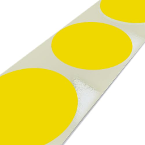 Print&Stick | Bunte Markierungsklebepunkte Ø 30 mm - 1000 Stück - Gelb HKS2 von Print&Stick
