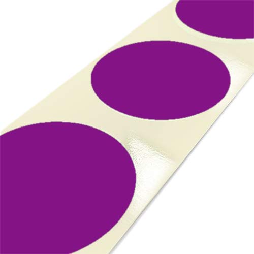 Print&Stick | Bunte Markierungspunkte Klebepunkte 30mm Violett 1000 Etiketten von Print&Stick