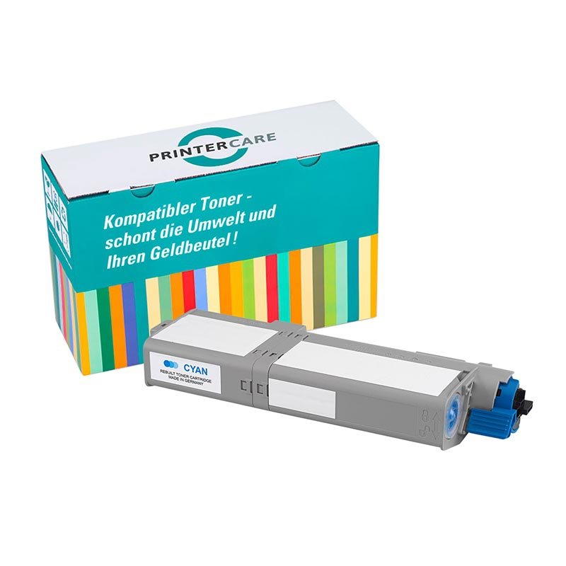 Printer Care Toner cyan kompatibel zu: OKI 46490623 von PrinterCare