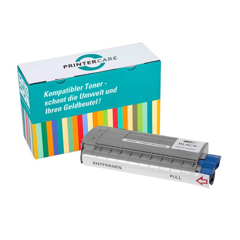 Printer Care Toner schwarz kompatibel zu: OKI 46507616 von PrinterCare