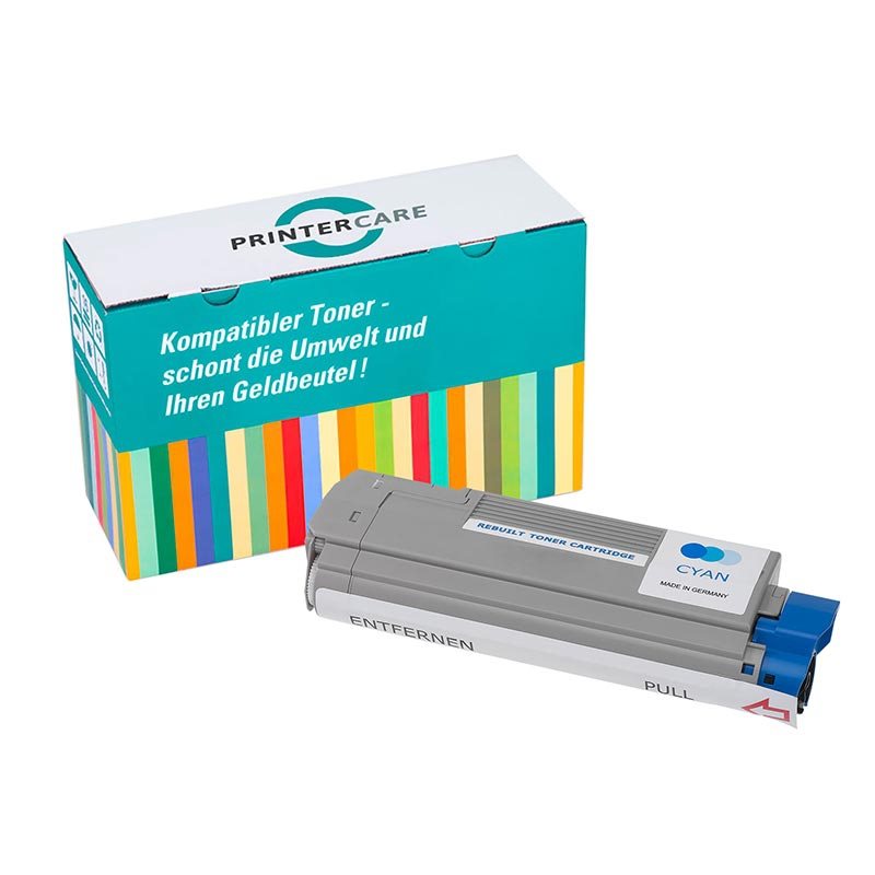 PrinterCare Toner cyan kompatibel zu 43324423 von PrinterCare