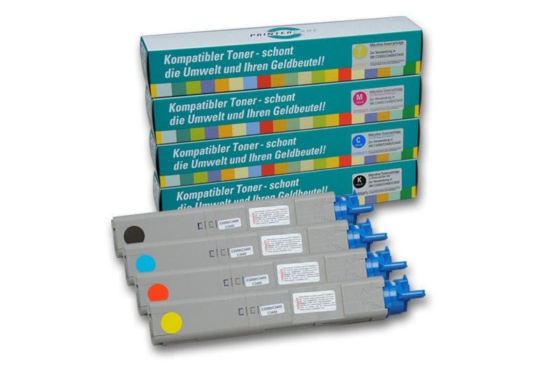 PrinterCare Tonerpaket - C3300/3400/3450-CMYBK von PrinterCare
